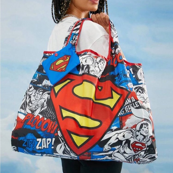 Superman Comic Oversized Tote Bag NEW 🏷️ - Picture 4 of 6
